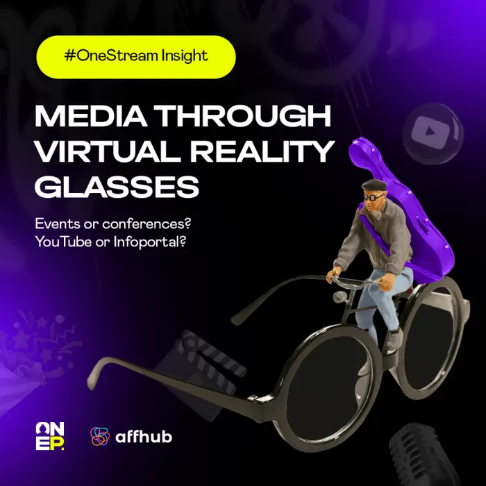 Media through virtual reality glasses Events or conferences? YouTube or Infoportal? image